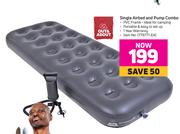 Out & About Single Airbed & Pump Combo