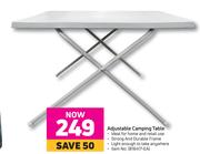 Adjustable Camping Table