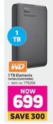 WD 1TB Elements WDBUZG0010BBK