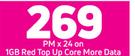 2 x Vivo Y20 4G Smartphone-On 1GB Red Top Up Core More Data + On Promo 65
