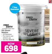 Fired Earth 20L Severe Weather