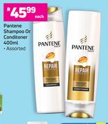 Pantene Shampoo Or Conditioner Assorted-400ml Each