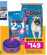 Bobtail Dog Food 8Kg/2 In 1 Dog Food 6Kg & 200mm Plastic Dog Bowl Assorted-Both For