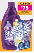 Sta Soft Fabric softener 1 x 2L & Refill 2 x 500ml Assorted-For All