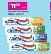 Aquafresh Toothpaste Assorted-100ml Each