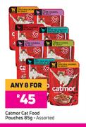 Catmor Cat Food Pouches Assorted-For Any 8 x 85g