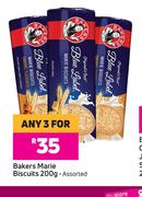 Bakers Marie Biscuits Assorted-For Any 3 x 200g