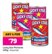 Lucky Star Pilchards Assorted-For Any 4 x 400g