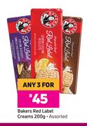 Bakers Red Label Creams Assorted-For Any 3 x 200g