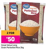 Great Value Long Grain Parboiled Rice-For 2 x 2Kg