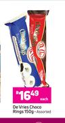 De Vries Choco Rings Assorted-150g Each