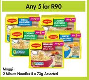 Maggi 2 Minute Noodles Assorted-For Any 5 x 73g