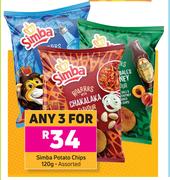 Simba Potato Chips Assorted-For Any 3 x 120g