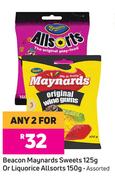 Beacon Maynards Sweets 125g Or Liquorice Allsorts 150g-For Any 2