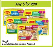 Maggi 2 Minute Noodles Assorted-For Any 5 x 73g