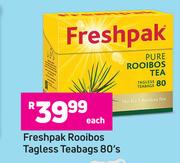 Freshpak Rooibos Tagless Teabags-80's Each