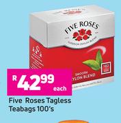 Five Roses Tagless Teabags-100's Each