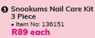 Snookums Nail Care Kit (3 Piece)-Each