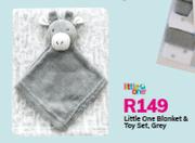 Little One Blanket & Toy Set (Grey)