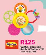 Winfun-Daisy Spin Rattle 'N' Teether 776