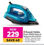 Russell Hobbs Power 2000W Steam & Spray Iron (RHI-2000TR)
