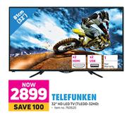 Telefunken 81cm (32") HD LED TV TLED-32HD