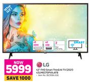 LG 107cm (43") FHD Smart ThinQ Al TV (2021) 43LM6370PVA.AFB