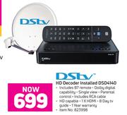 2DStv HD Decoder Installed DSD4140