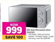 Defy 20L Solo Microwave (Silver) DMO381