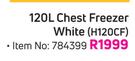 Hisense 120L Chest Freezer (White) H120CF