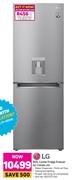 LG 301L Combi Fridge Freezer GC-F369NLJM