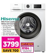 Hisense 6Kg Front Loader White WFVC6010
