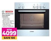 Bosch 60cm Multifunction Oven Metallic HEN201E2