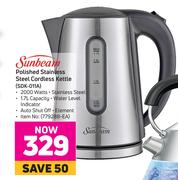Sunbeam Polished Stainless Steel Cordless Kettle SDK-011A