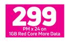 Samsung Galaxy A31 4G Smartphone-On 1GB Red Core More Data