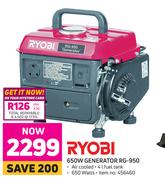 Ryobi 650W Generator RG-950