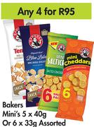 Bakers Mini's 5 x 40g Or 6 x 33g-For Any 4