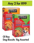 Ol Roy Dog Biscuits Assorted-For Any 2 x 1Kg