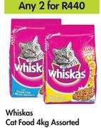 Whiskas Cat Foos Assorted-For Any 2 x 4Kg