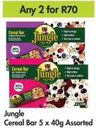 Jungle Cereal Bar Assorted-For 2 x 5 x 40g