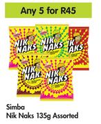 Simba Nik Naks Assorted-For Any 5 x 135g