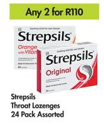 Strepsils Throat Lozenges 24 Pack Assorted-For Any 2