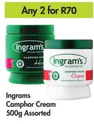 Ingrams Camphor Cream Assorted-For Any 2 x 500g