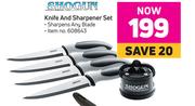 Shogun Knife & Sharpener Set