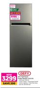 Defy 157L Top Freezer Fridge Metallic DAD239