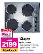 Whirlpool 4 Plate Solid Hob