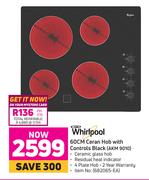 Whirlpool 60cm Ceran Hob With Controls (Black) AKM 9010