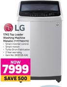 LG 17Kg Top Loader Washing Machine Metallic T1777NEHTE