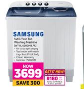 Samsung 14Kg Twin Tub Washing Machine WT14J4200MB.FA