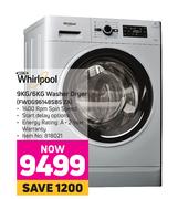 Whirlpool 9Kg/6Kg Washer Dryer FWDG96148SBS ZA